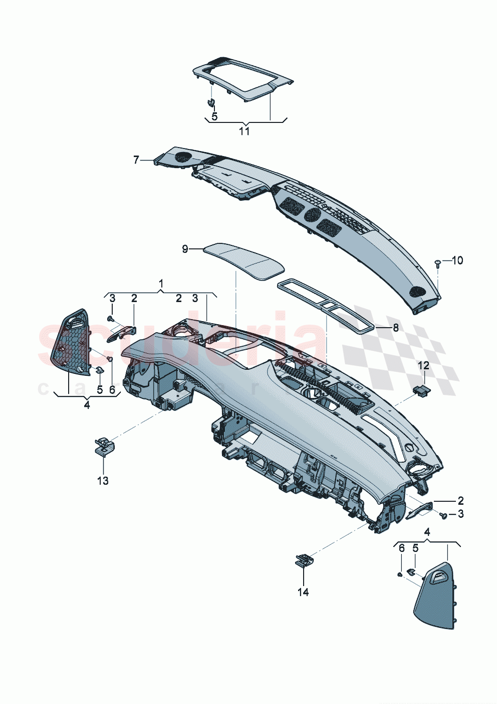 cover and trim for dashboard of Bentley Bentley New Flying Spur (2025-2026)