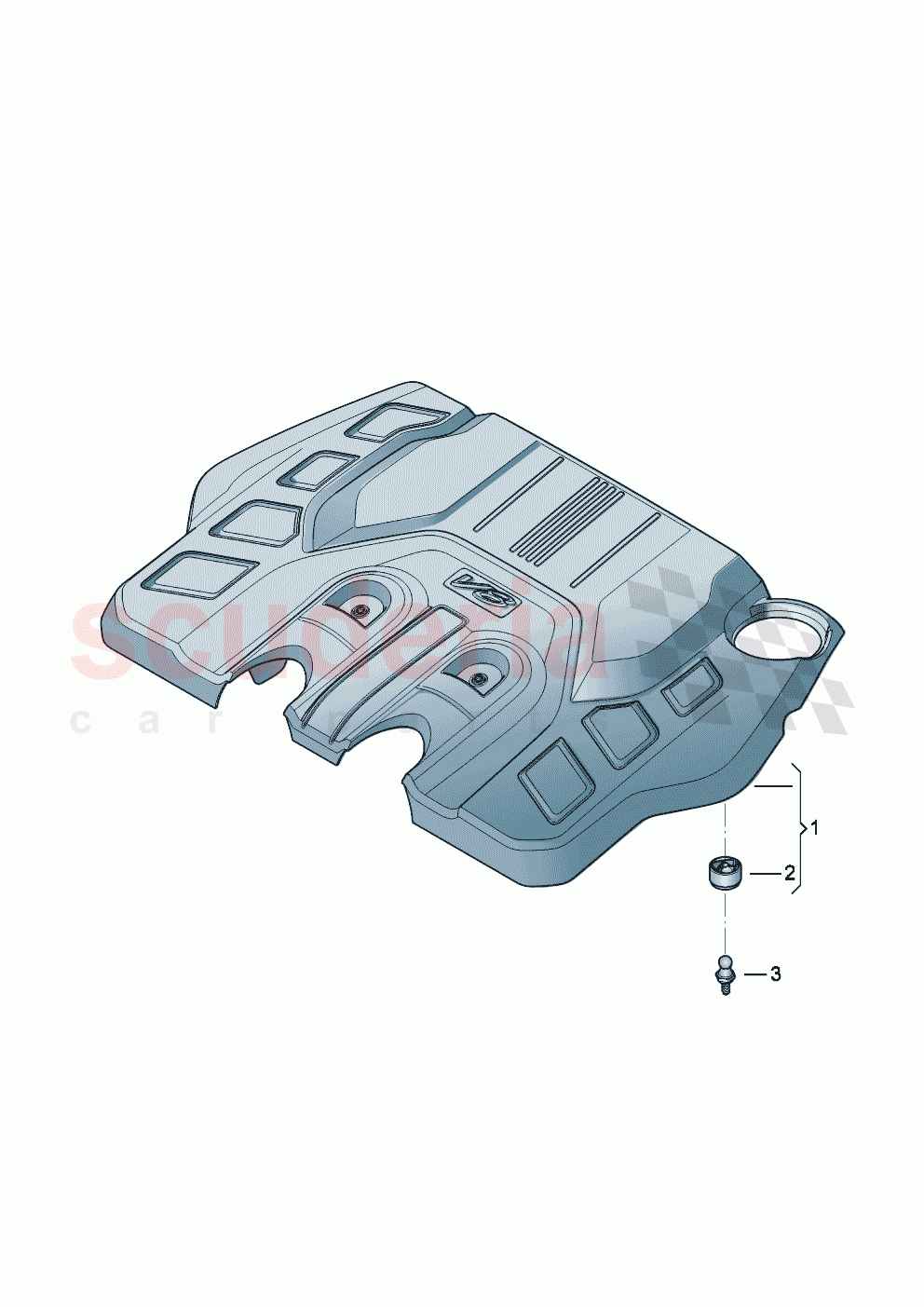 Engine cover of Bentley Bentley New Flying Spur (2025-2026)