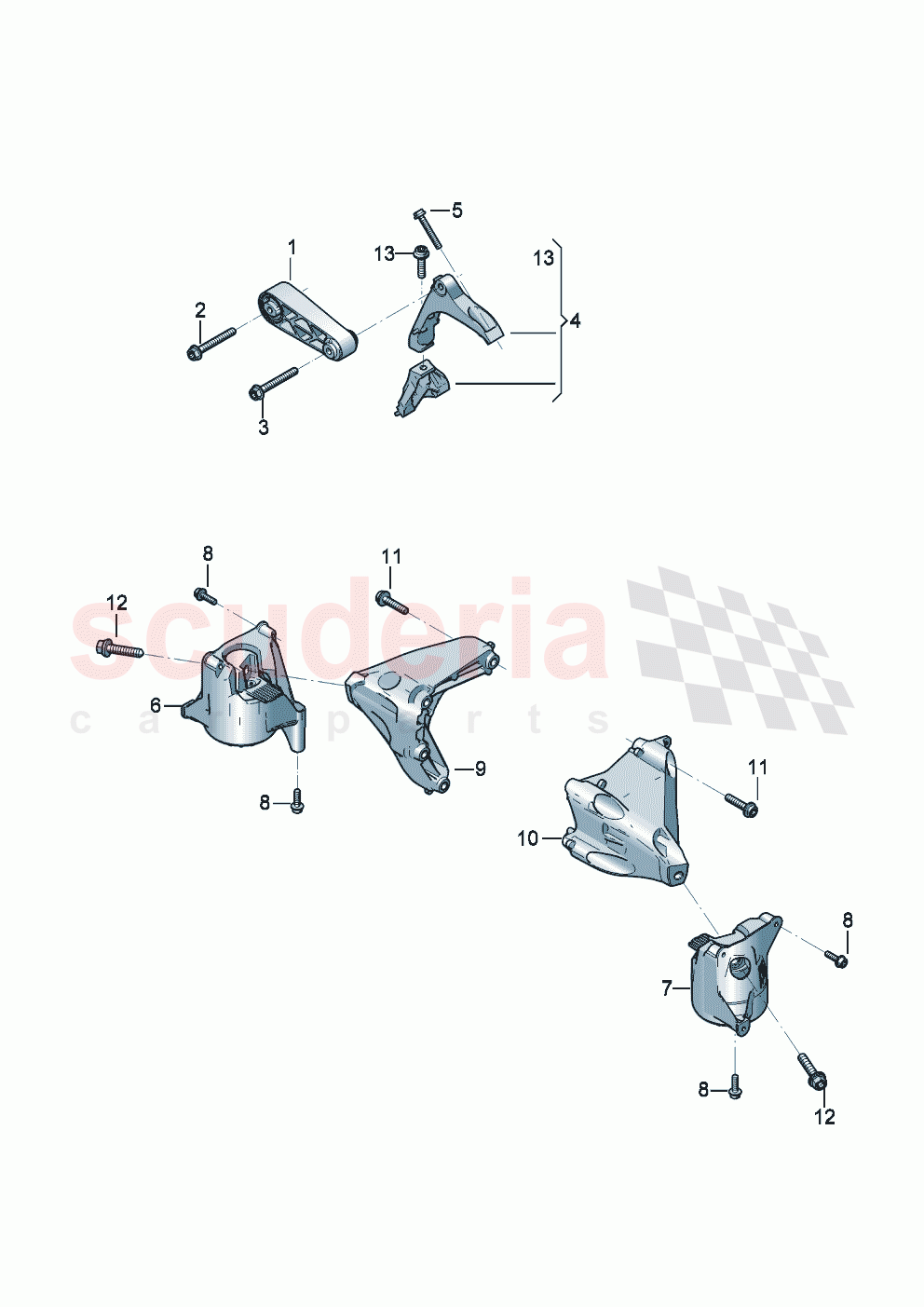 Engine brackets engine mounting of Bentley Bentley New Flying Spur (2025-2026)