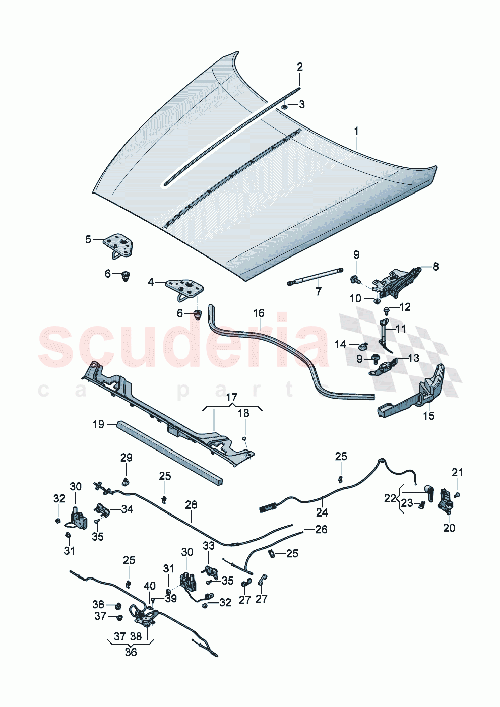 Bonnet of Bentley Bentley New Flying Spur (2025-2026)