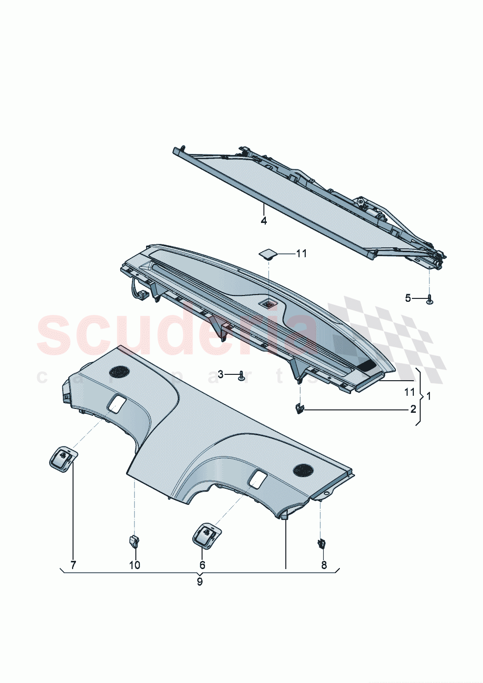 Roller sun blind for rear window of Bentley Bentley New Flying Spur (2025-2026)