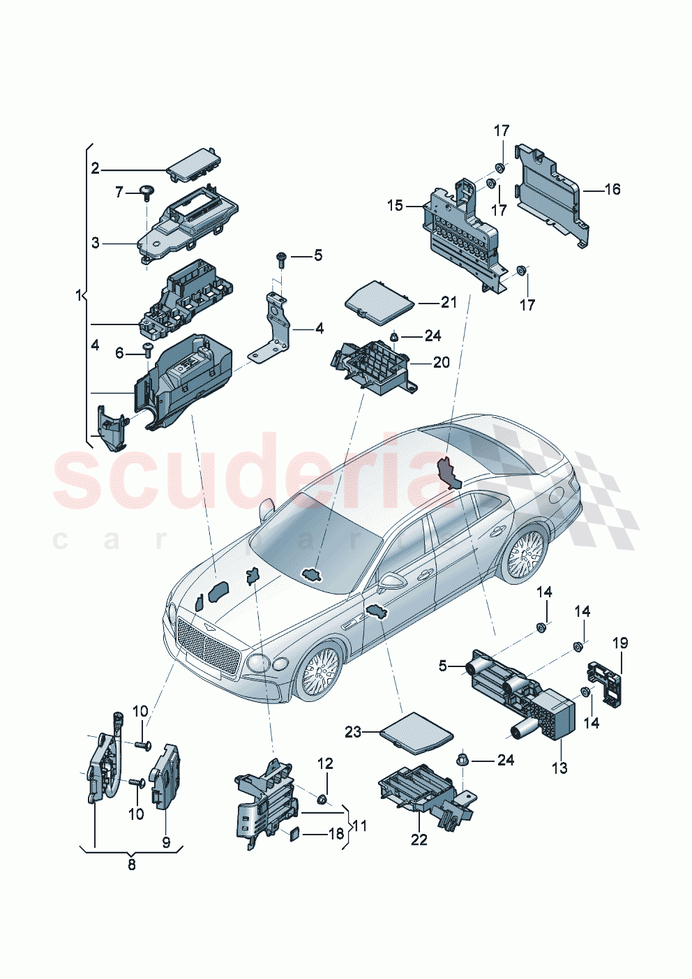 fuse holder of Bentley Bentley New Flying Spur (2025-2026)
