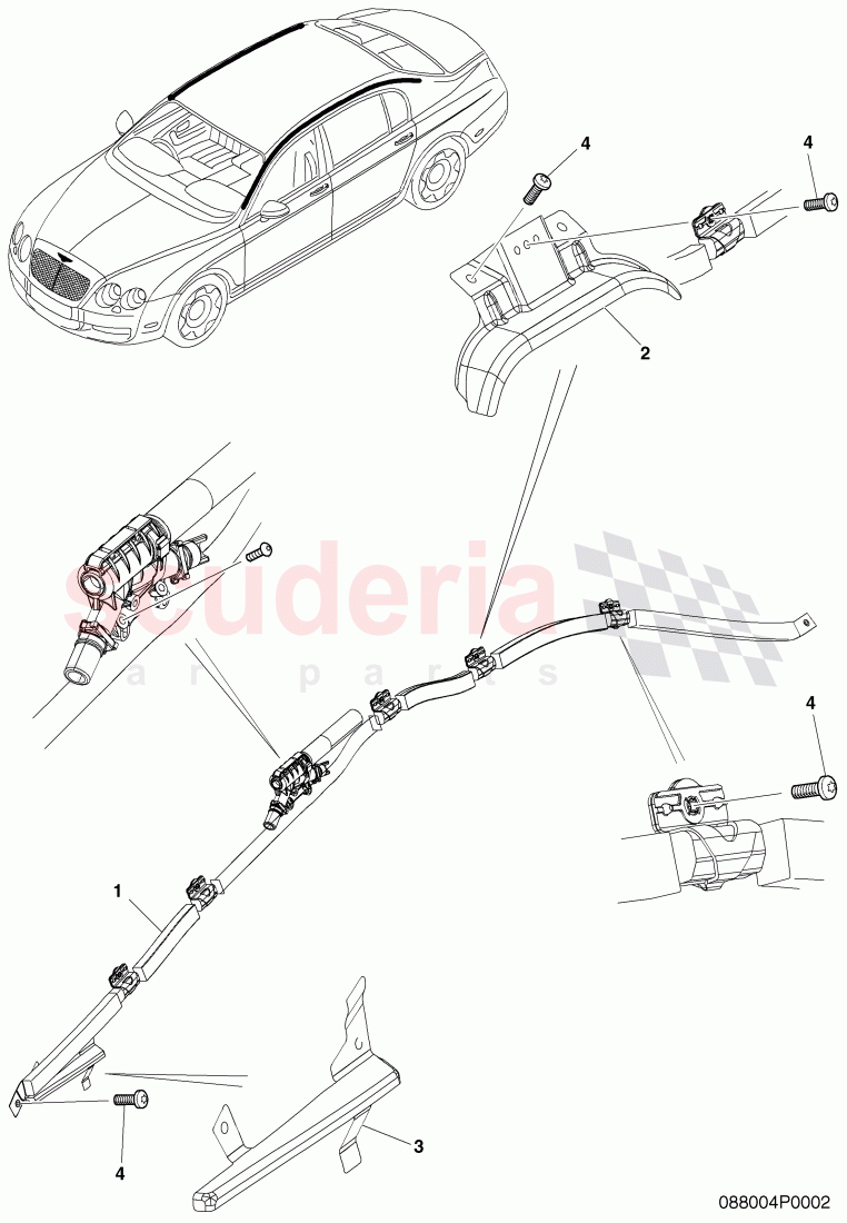 head airbag unit of Bentley Bentley Continental Flying Spur (2006-2012)