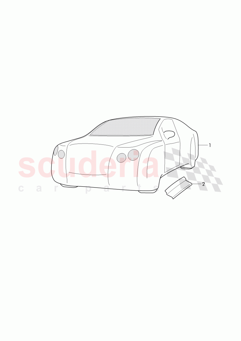 Car cover, Storage of Bentley Bentley Continental Flying Spur (2013+)