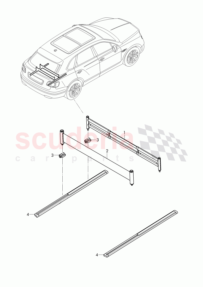 load securing elements of Bentley Bentley Bentayga (2015-2020)