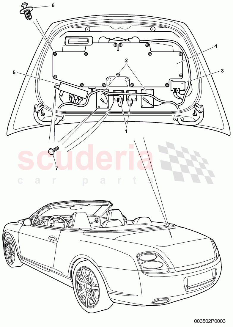Aerial module, Infotainment system, D >> - MJ 2011 of Bentley Bentley Continental Supersports (2009-2011)