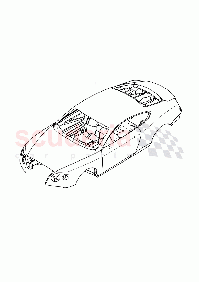 body shell of Bentley Bentley Continental Supersports (2017+)
