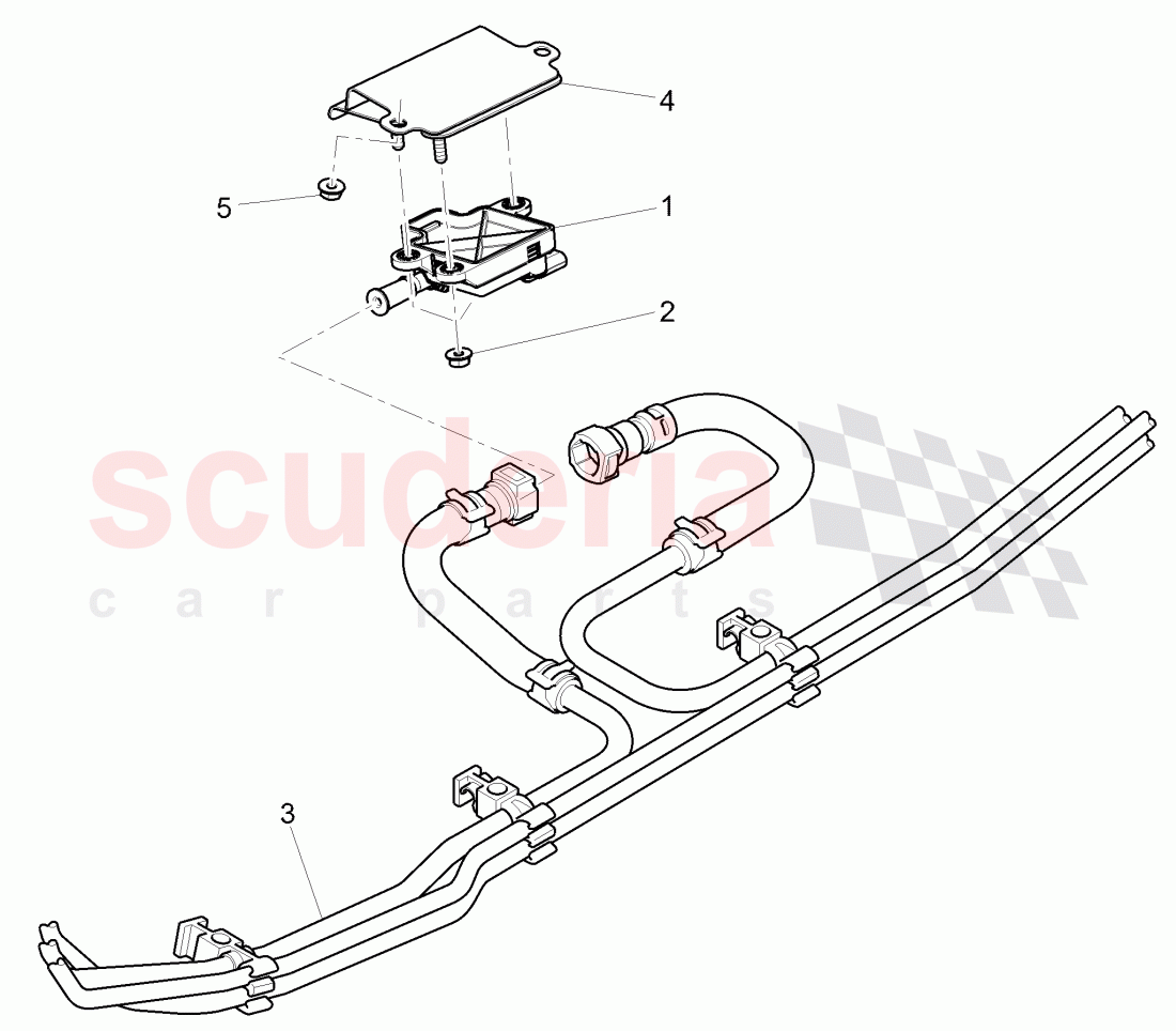Sensor fuer Kraftstoffmischung, mit Halter, F 3W-D-082 509>>, F ZA-D-082 509>>, D >> - MJ 2013 of Bentley Bentley Continental GT (2011-2018)
