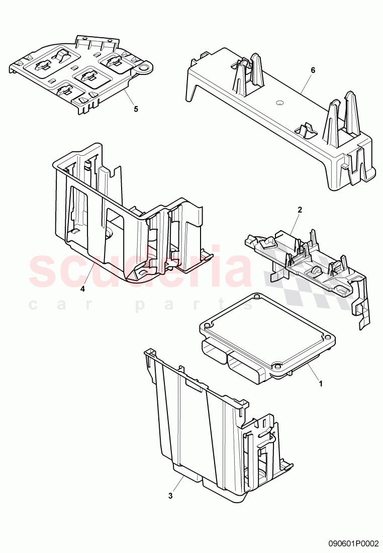 control module - engine, bracket for elec.contr. module of Bentley Bentley Continental GTC (2006-2010)