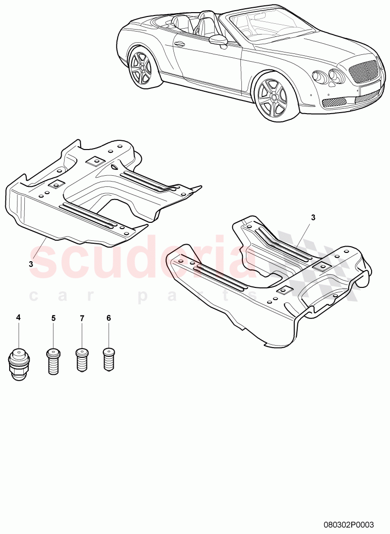 seat support of Bentley Bentley Continental Supersports (2009-2011)