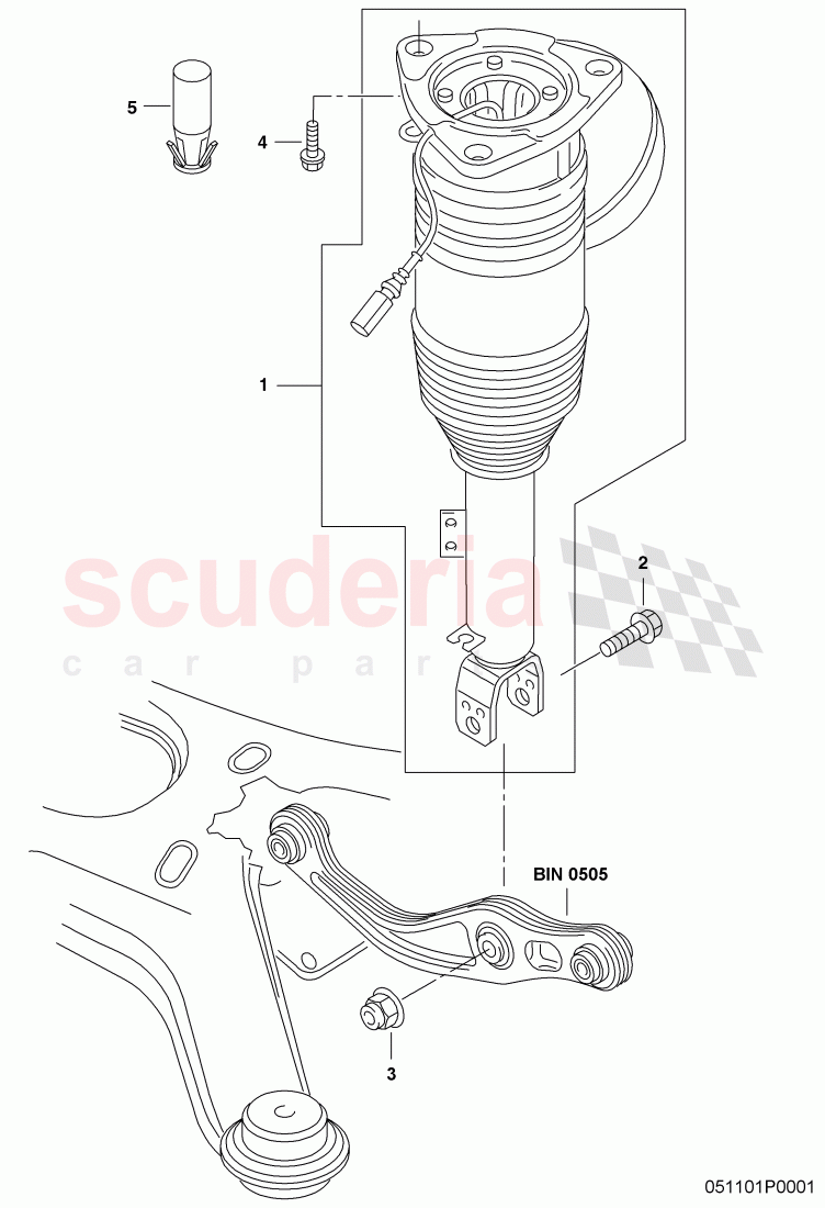 air spring damper of Bentley Bentley Continental Supersports (2009-2011)