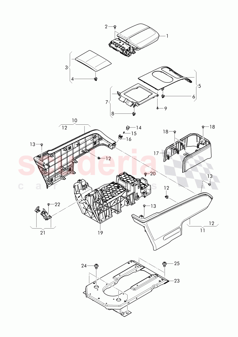 center console of Bentley Bentley Bentayga (2015-2020)