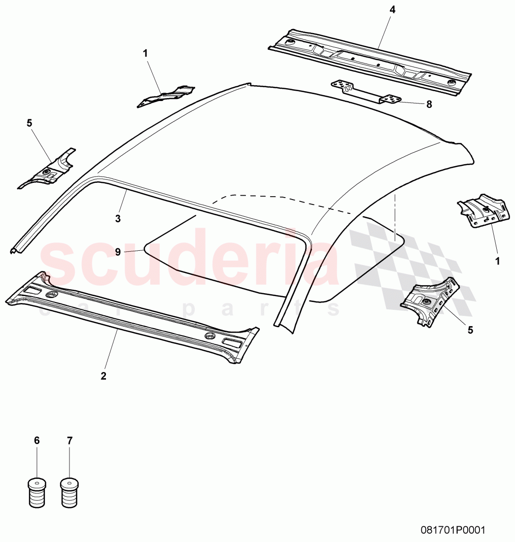 roof of Bentley Bentley Continental Supersports (2009-2011)