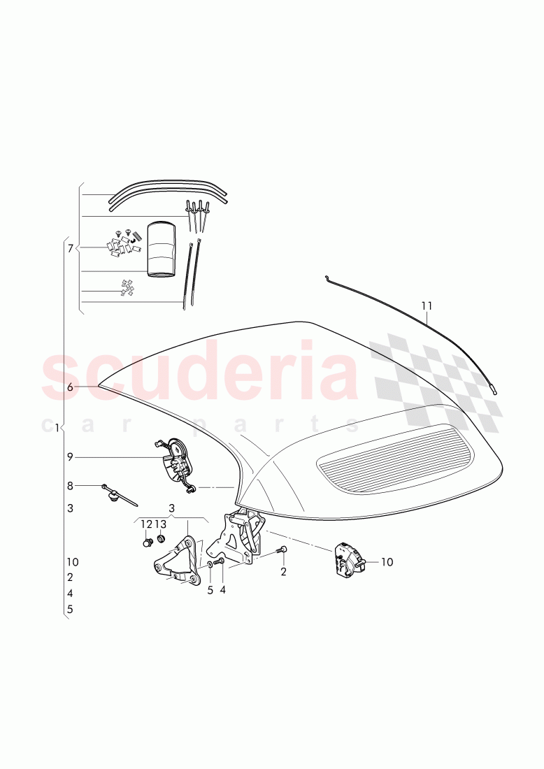 Convertible Roof, boot cover of Bentley Bentley Continental Supersports Convertible (2017+)