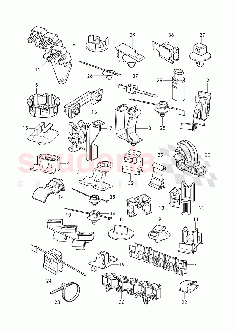 cable holder of Bentley Bentley Continental GT (2011-2018)