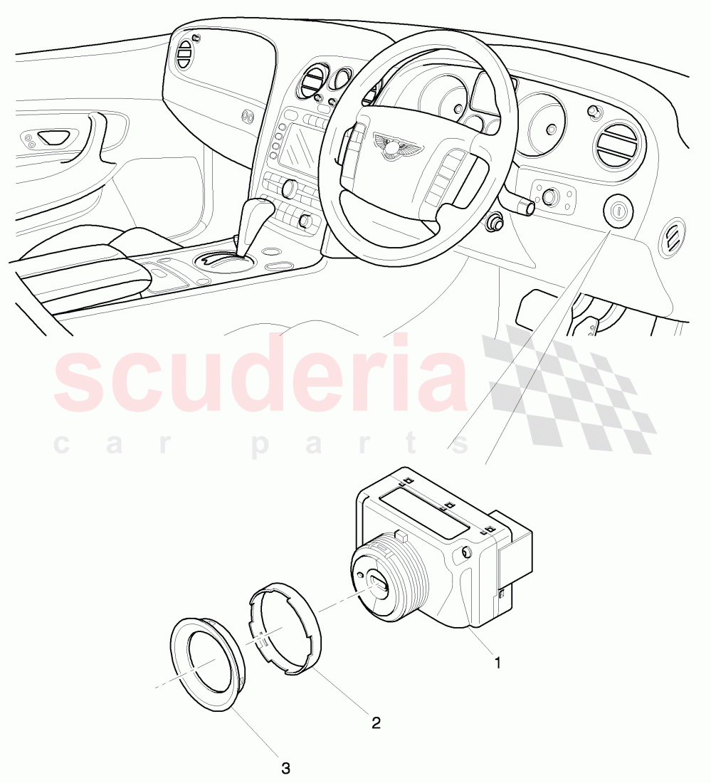 ignition starter switch of Bentley Bentley Continental Supersports (2009-2011)