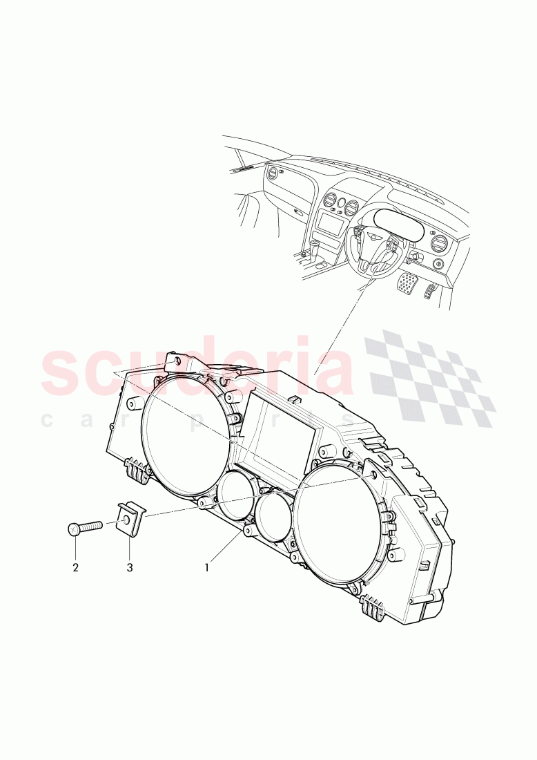 instrument cluster, D - MJ 2014>> - MJ 2014 of Bentley Bentley Continental GTC (2011+)