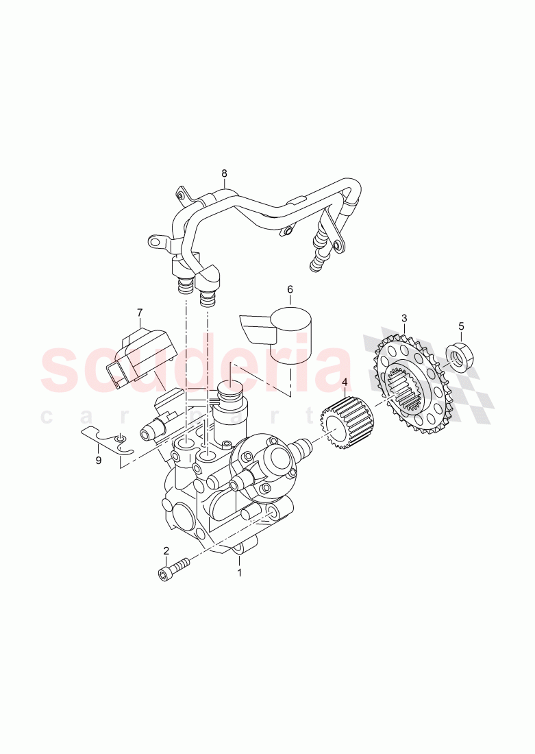 high pressure pump of Bentley Bentley Bentayga (2015-2020)