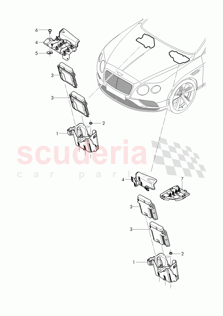 Control unit for petrol engine of Bentley Bentley Continental GTC (2011+)