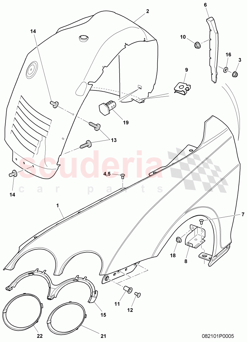 fender of Bentley Bentley Continental Supersports (2009-2011)