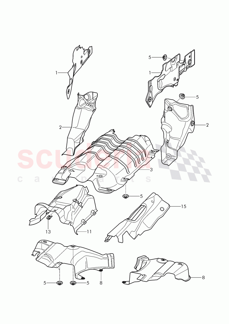 heat shield of Bentley Bentley Continental Supersports (2017+)