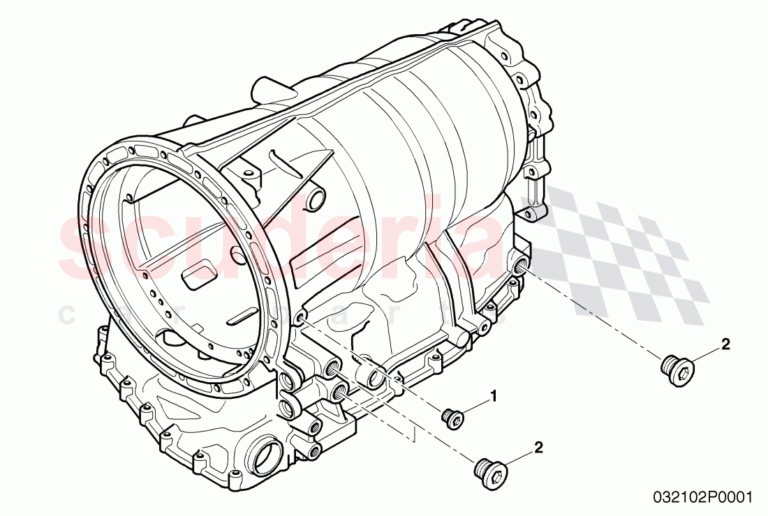 threaded plug, transmission case of Bentley Bentley Continental Flying Spur (2006-2012)
