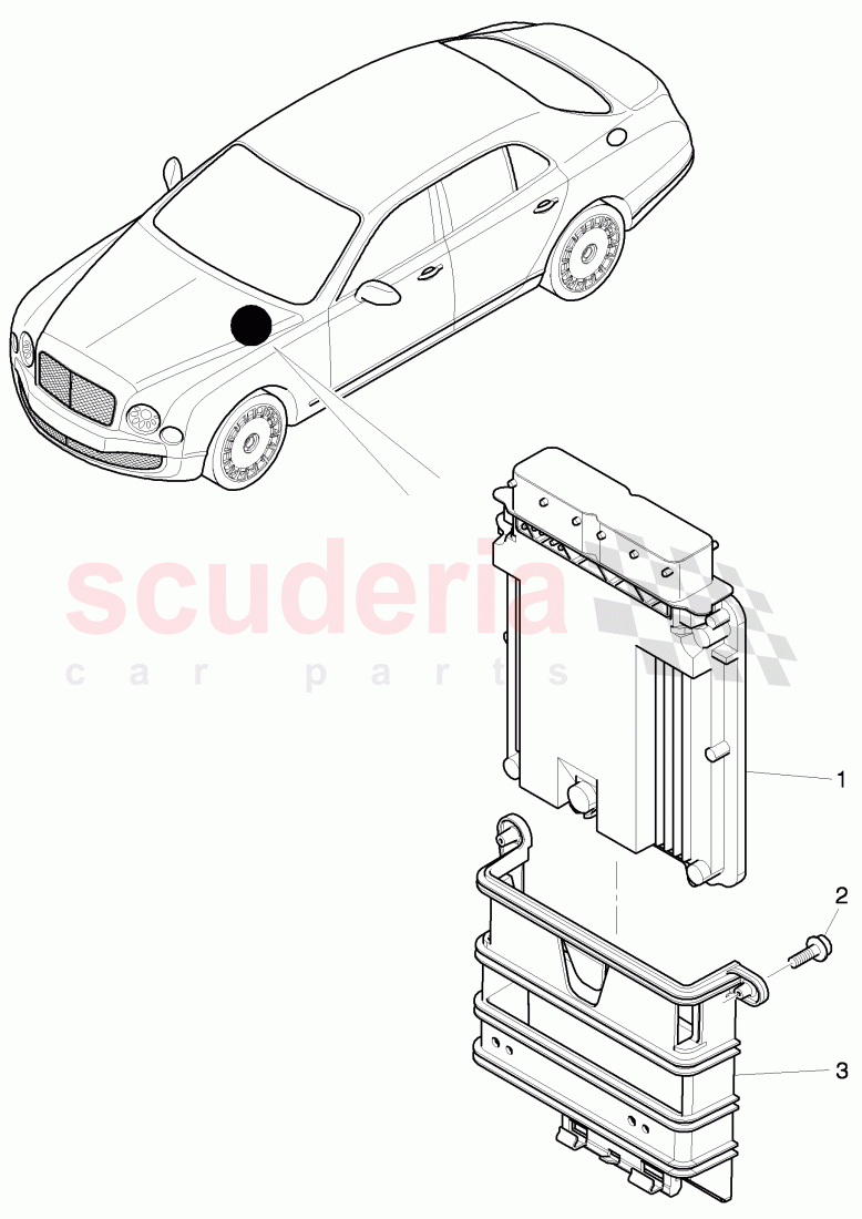 powertrain control module, (without software) of Bentley Bentley Mulsanne (2010+)