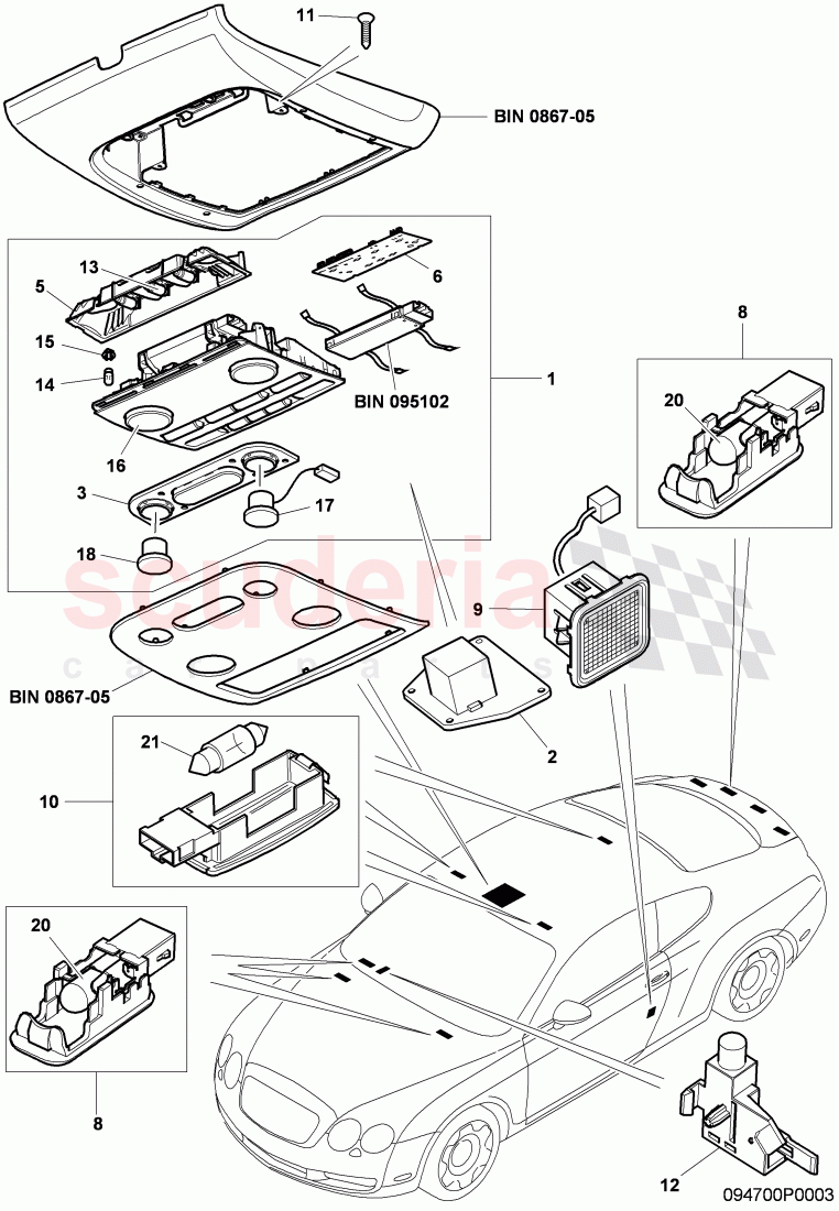 interior light, D >> - MJ 2012 of Bentley Bentley Continental Supersports (2009-2011)