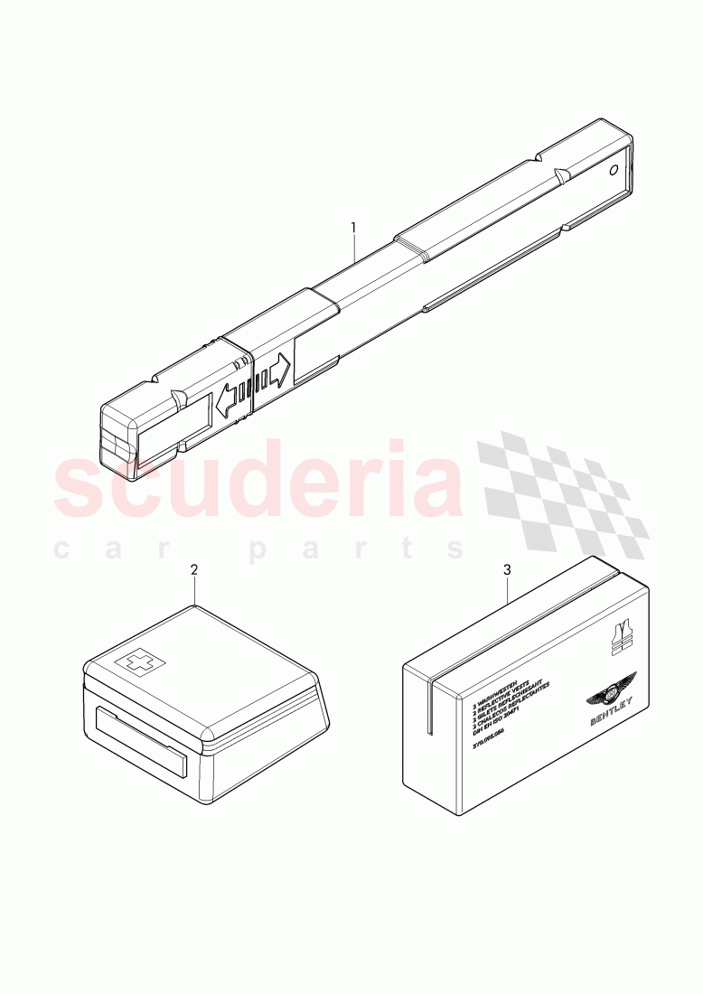 Warning Triangle andFirst Aid, KIT of Bentley Bentley Bentayga (2015-2020)