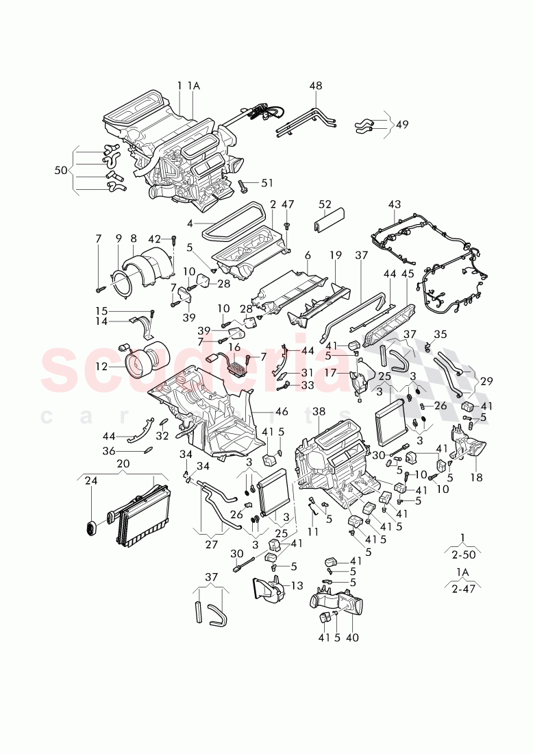 air conditioner, D - MJ 2017>> of Bentley Bentley Continental GT (2011-2018)