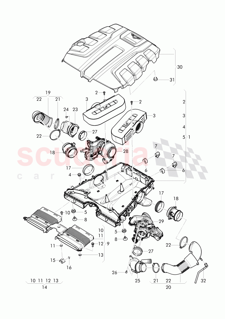 Bentley Bentayga (2015+) LUFTREINIGER MIT ANSCHLUSS, TEILE teile  