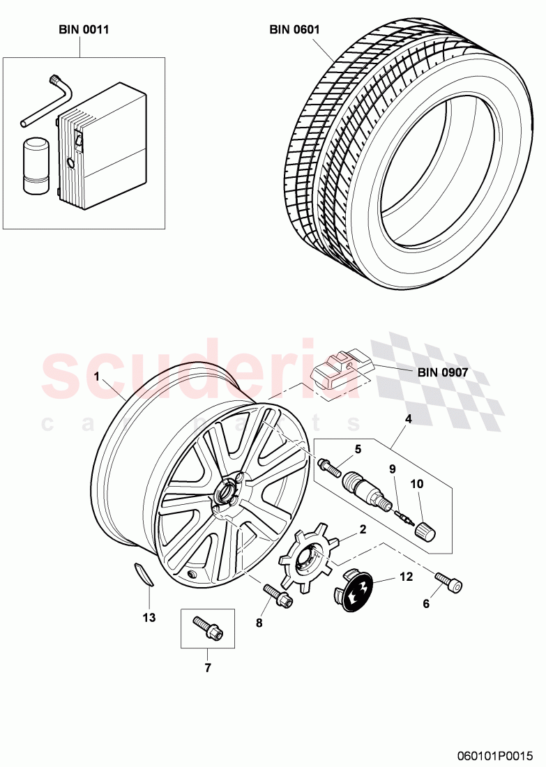 alloy wheel of Bentley Bentley Continental GTC (2006-2010)