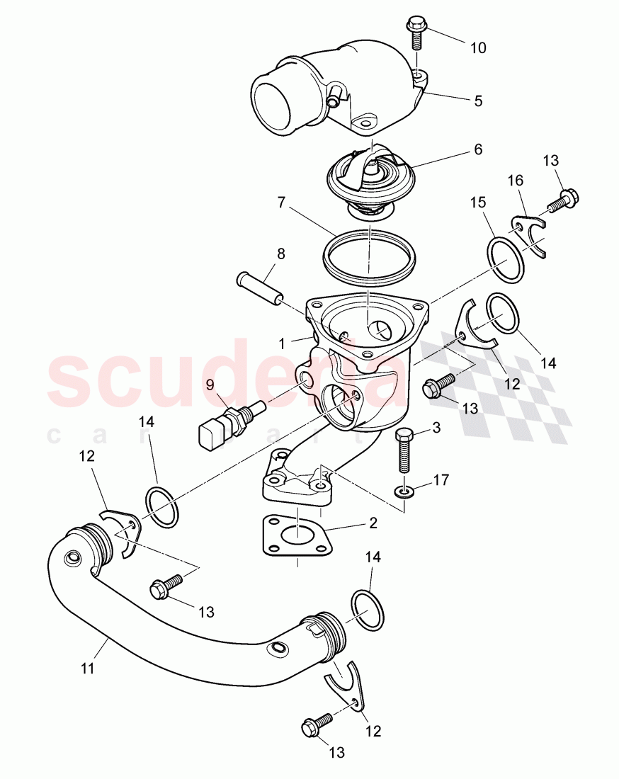 thermostat of Bentley Bentley Mulsanne (2010+)
