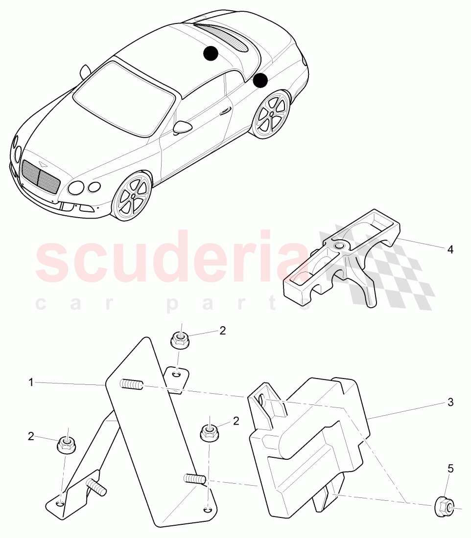 control unit for fuel delivery unit of Bentley Bentley Continental GTC (2011+)