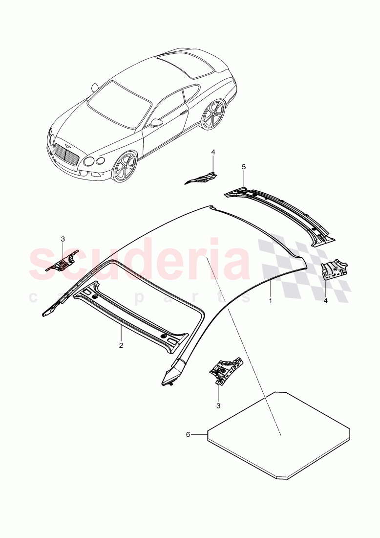 roof of Bentley Bentley Continental Supersports (2017+)