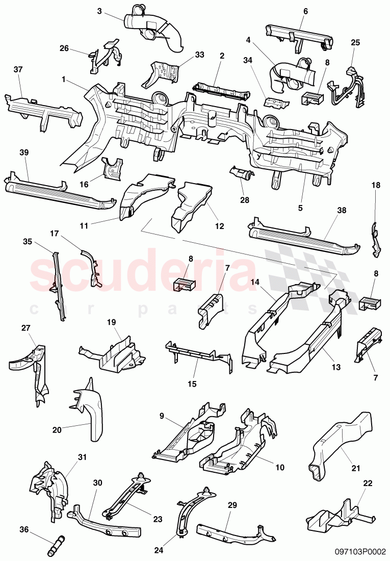 wiring conduit of Bentley Bentley Continental Flying Spur (2006-2012)