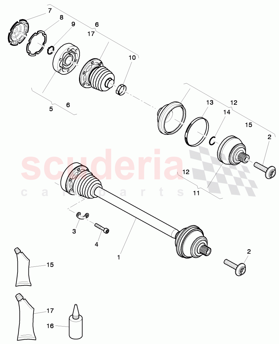 drive shaft of Bentley Bentley Continental GT (2011-2018)