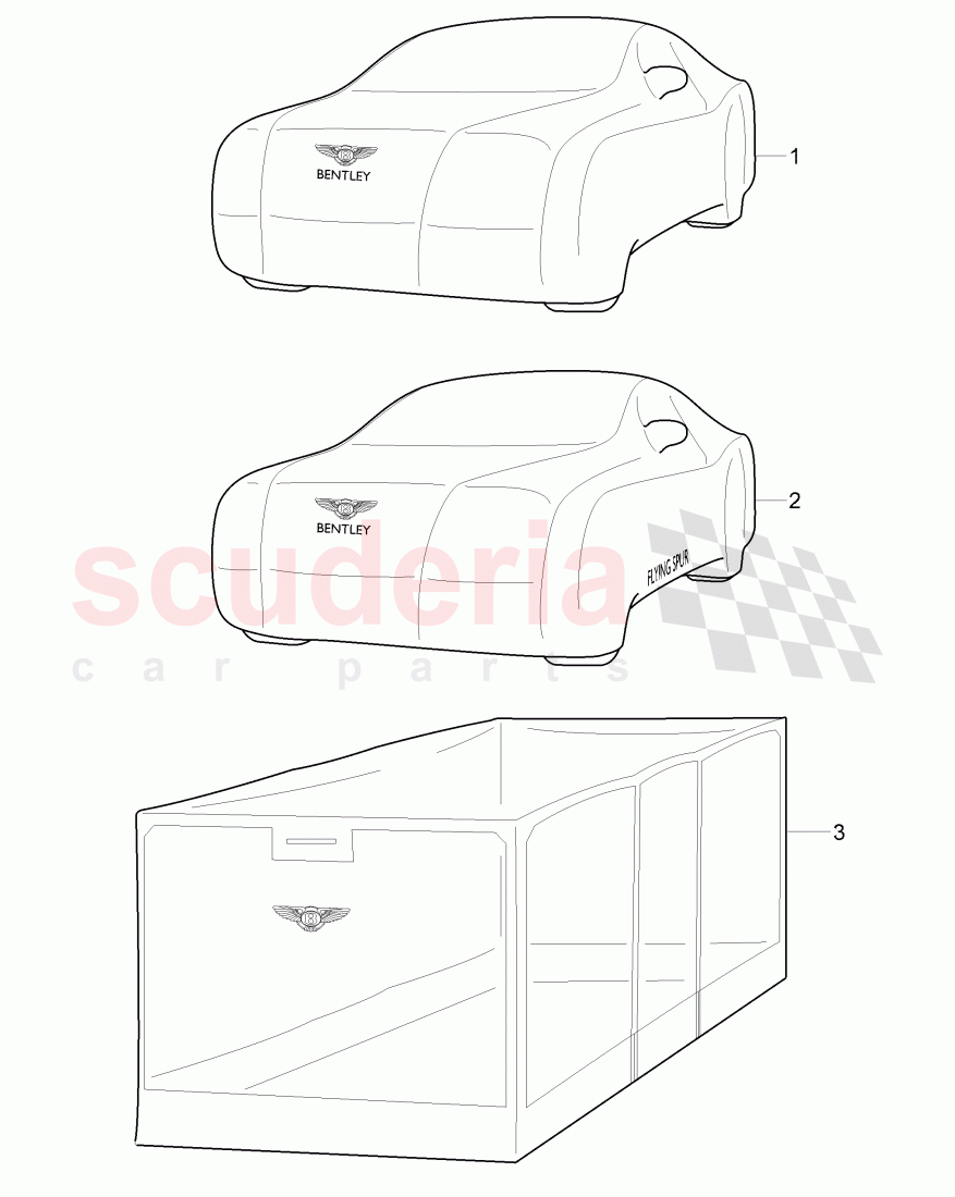 Original Accessories, Car cover of Bentley Bentley Continental Flying Spur (2006-2012)