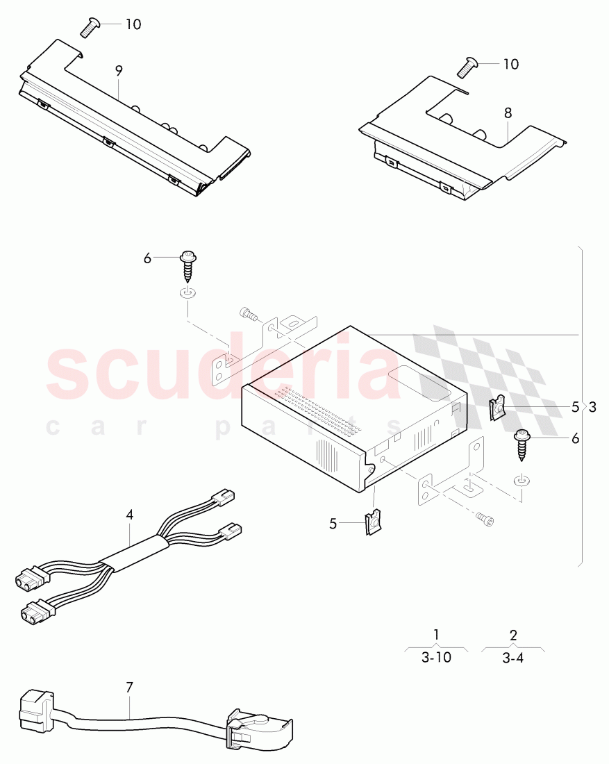Original Accessories, v receiver (tuner) of Bentley Bentley Continental GT (2003-2010)