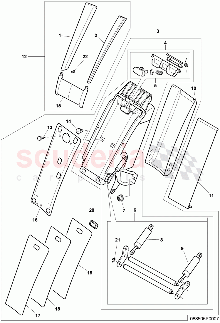 rear seat of Bentley Bentley Continental Supersports (2009-2011)