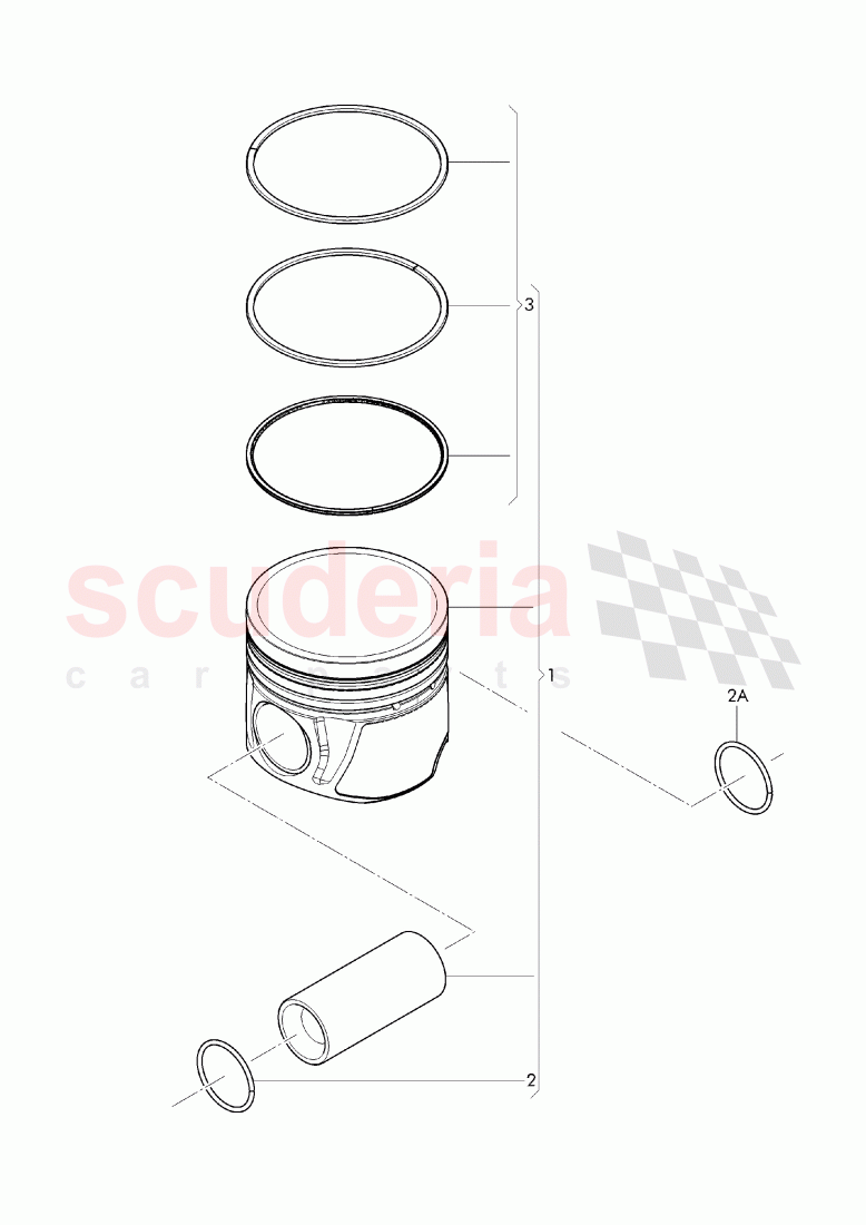 piston, piston ring of Bentley Bentley Bentayga (2015-2020)
