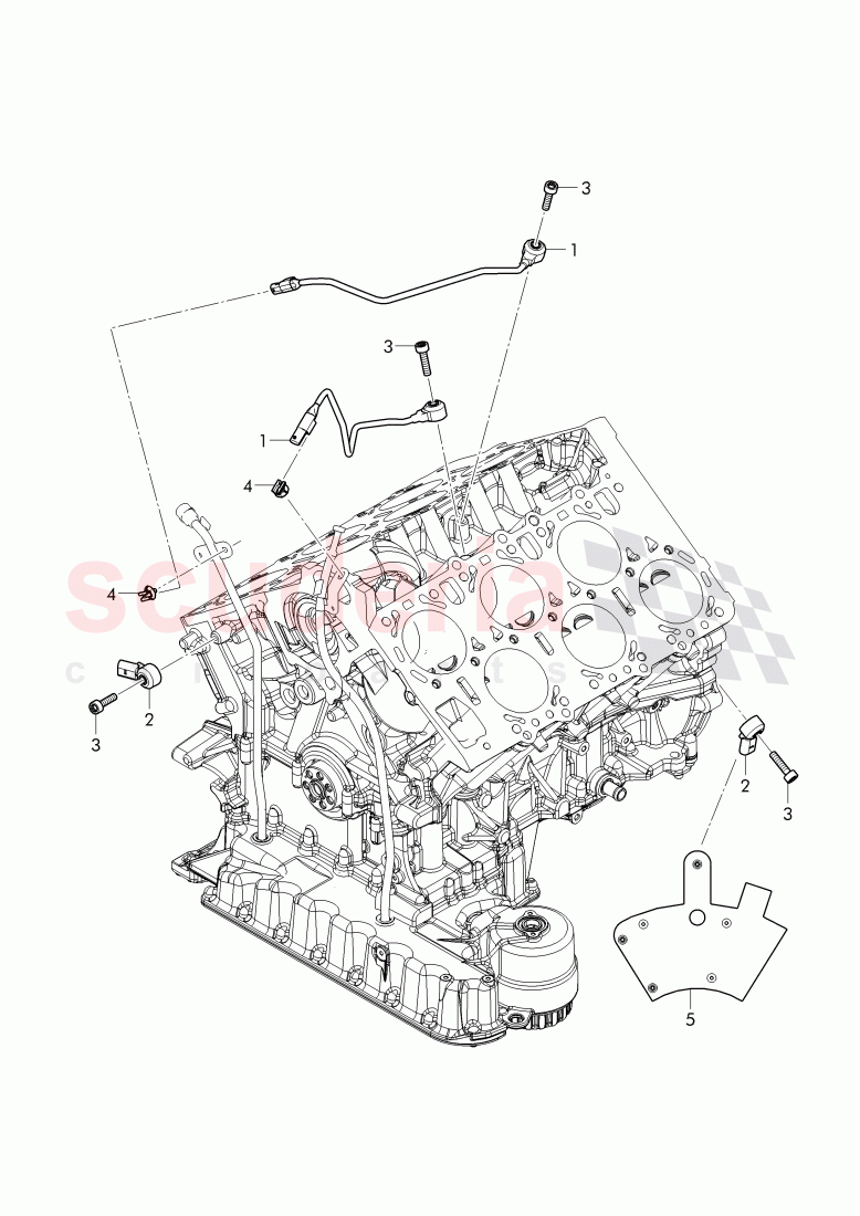 knock sensor, knock sensor with harness of Bentley Bentley Bentayga (2015-2020)