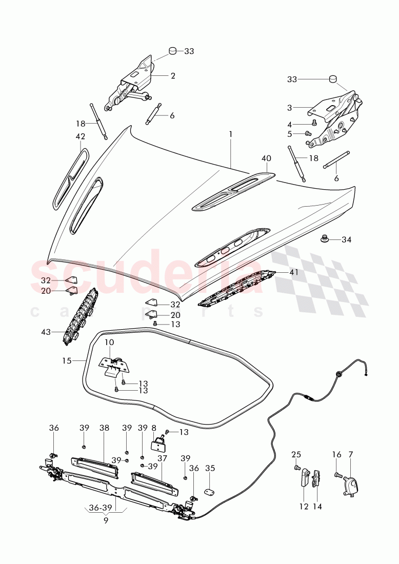Hood of Bentley Bentley Continental Supersports Convertible (2017+)