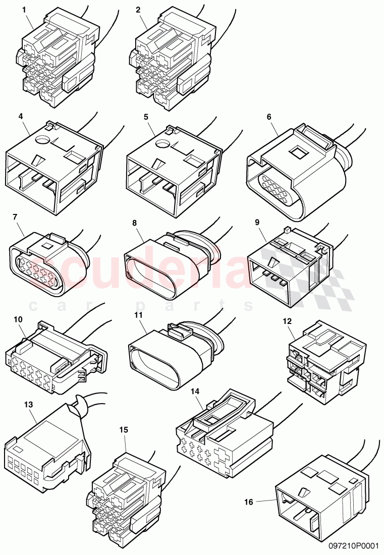 housing for cable connector of Bentley Bentley Continental Flying Spur (2006-2012)