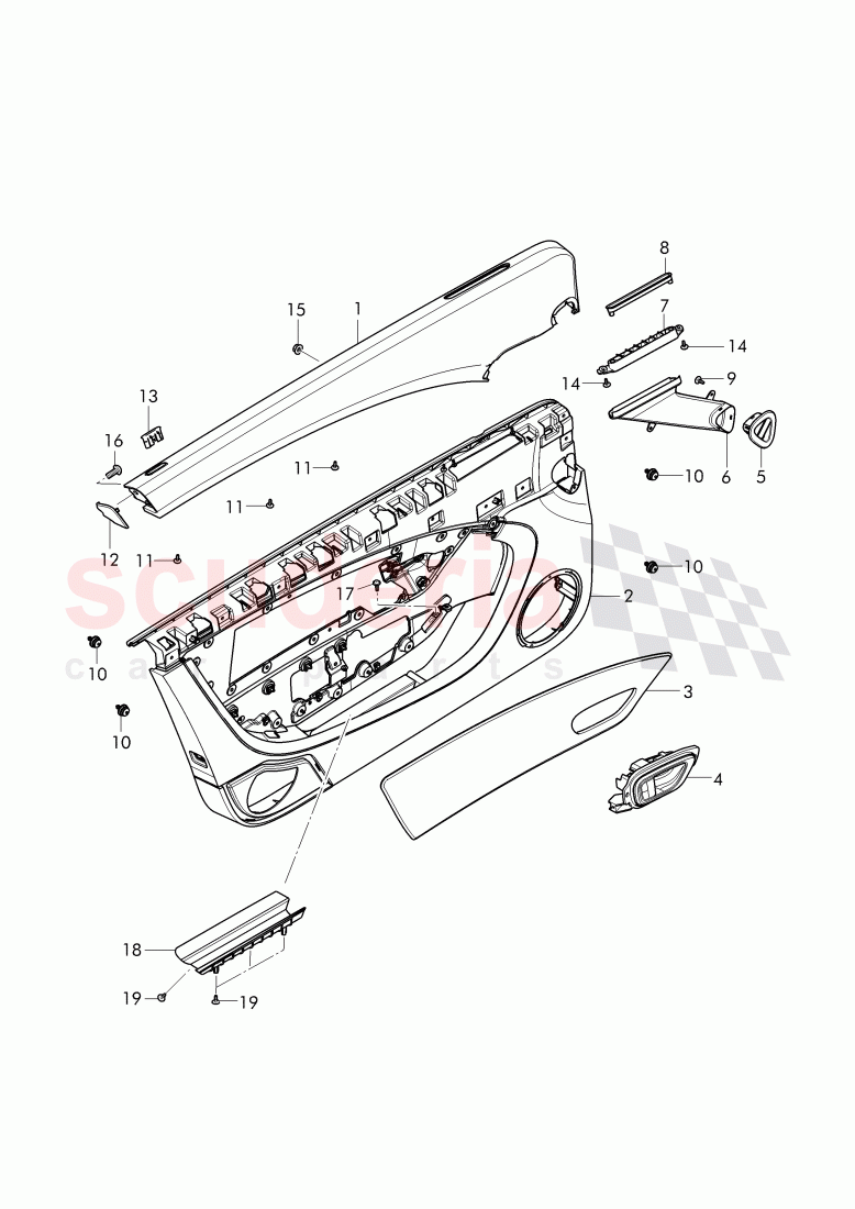 door panel of Bentley Bentley Continental GTC (2011+)