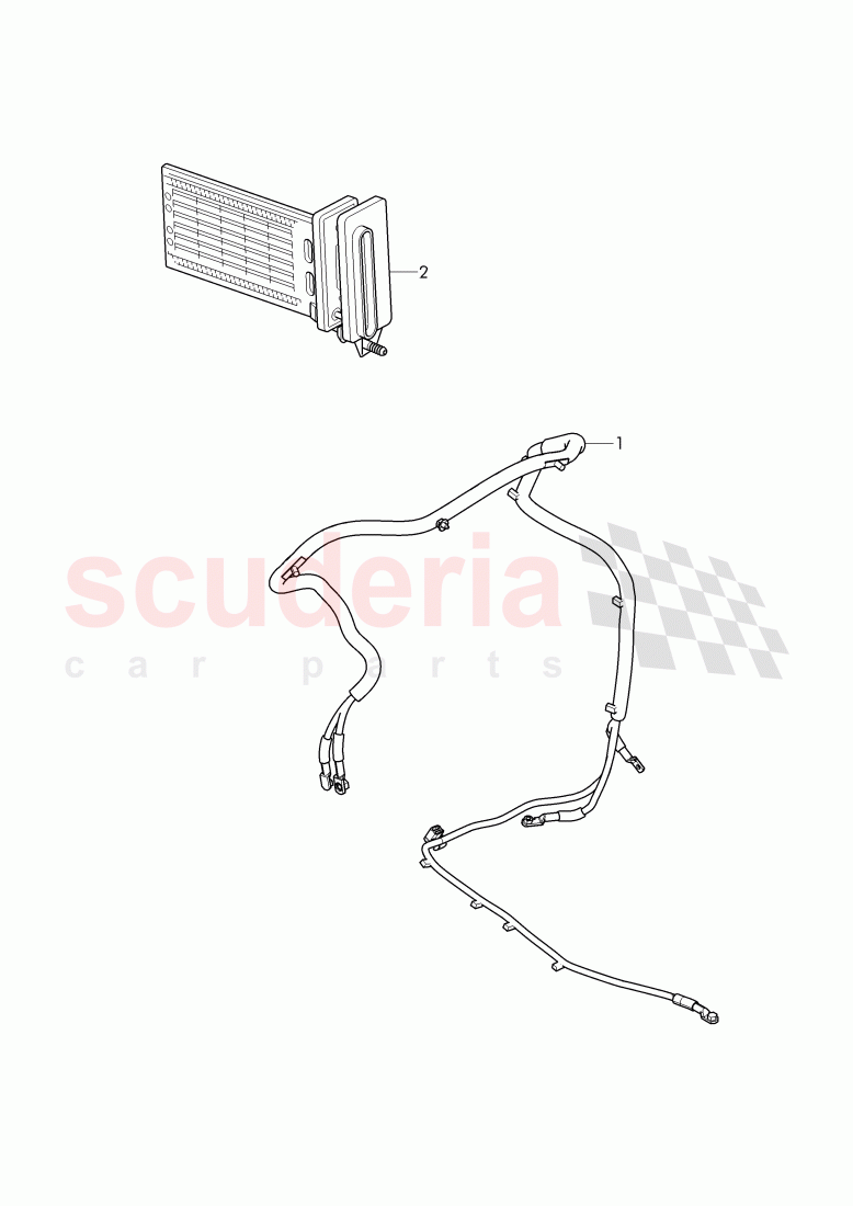 Wiring set for auxiliary heater of Bentley Bentley Bentayga (2015-2020)