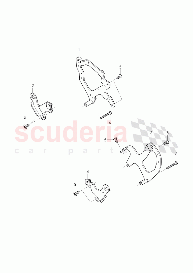 mount for elevating mechan. of Bentley Bentley Bentayga (2015-2020)