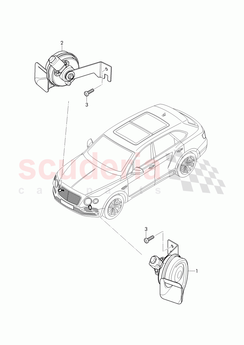horn of Bentley Bentley Bentayga (2015-2020)