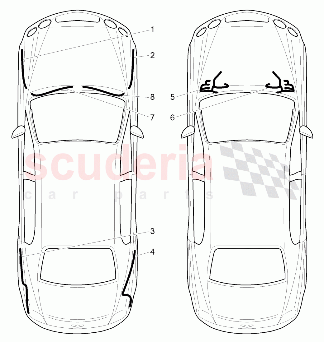 repair kit for harness, D >> - MJ 2005 of Bentley Bentley Continental Flying Spur (2006-2012)