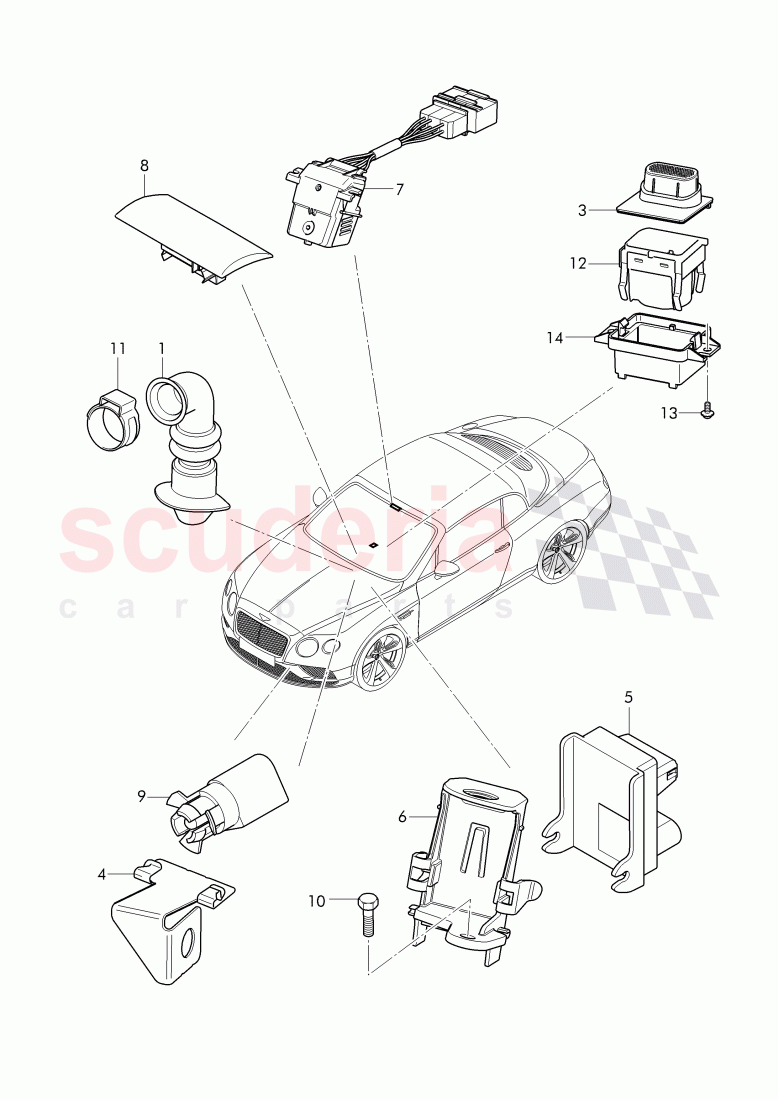 air conditioner, additional equipment of Bentley Bentley Continental GTC (2011+)